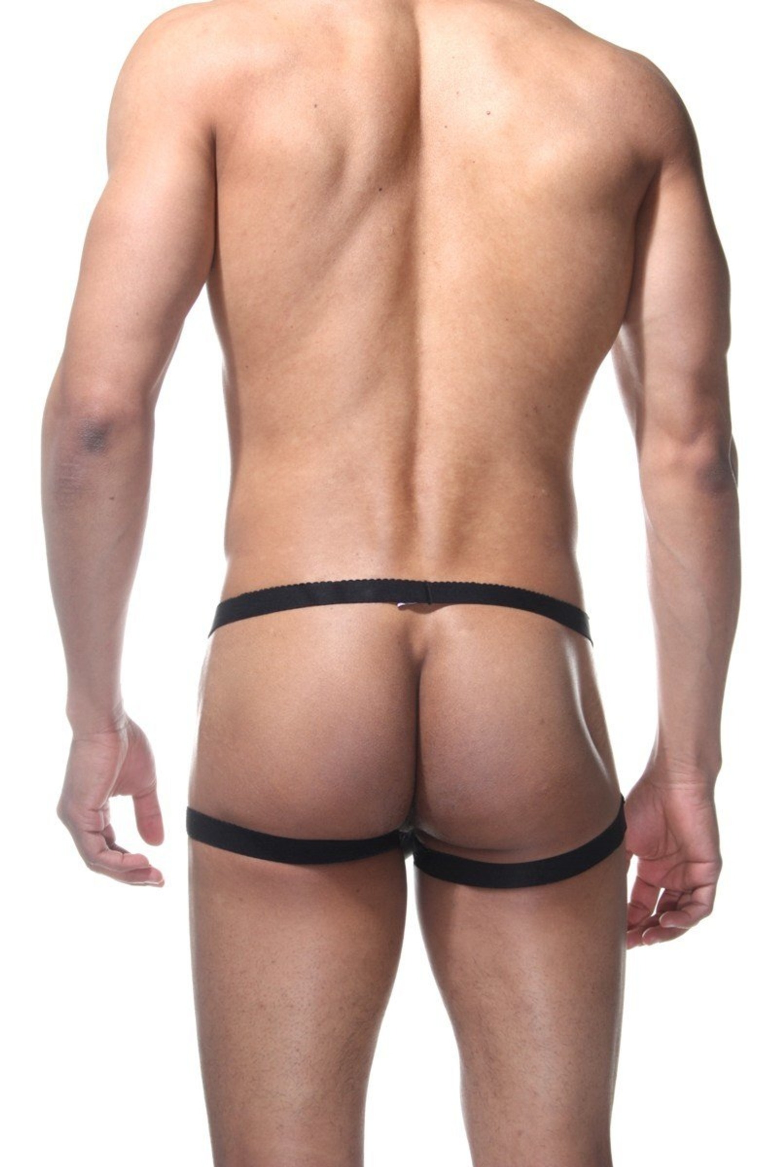 La Blinque Erkek Erotik Siyah Deri Çamaşır 15423 - Siyah