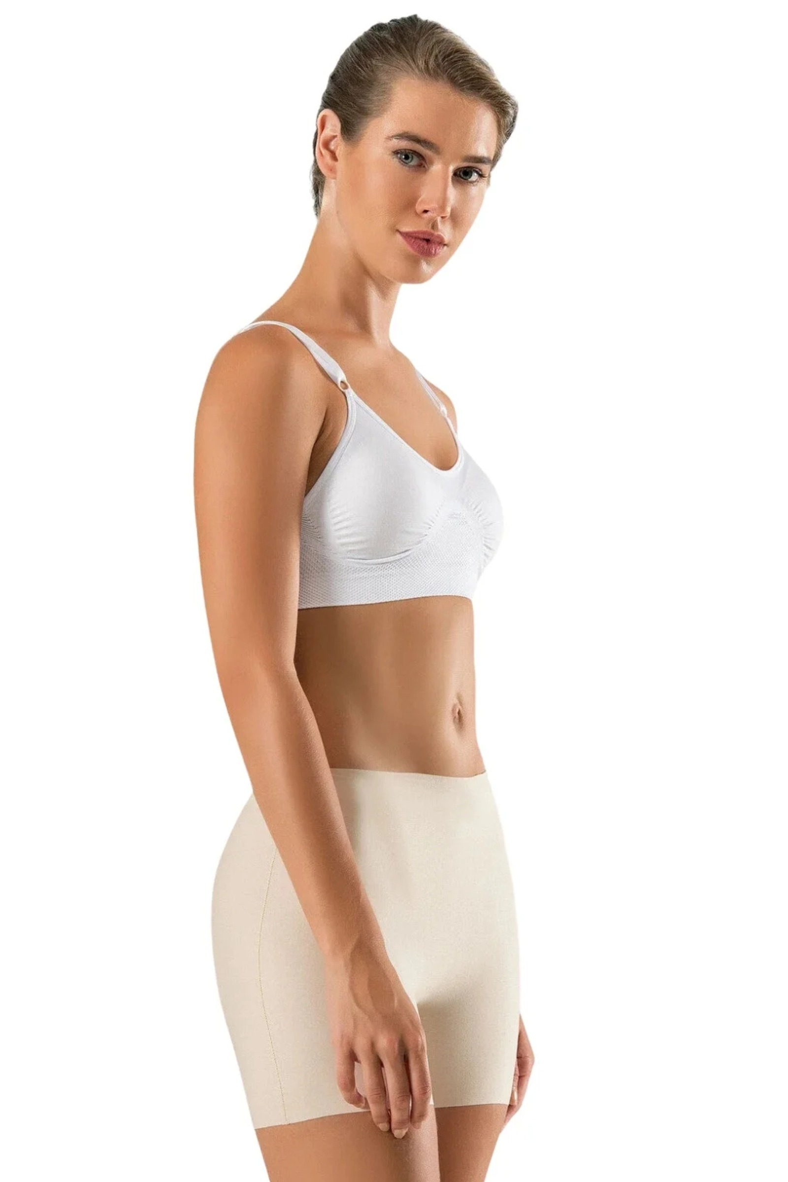 Lazer Kesim Boxer Şort Form Angel 6005 - Ten