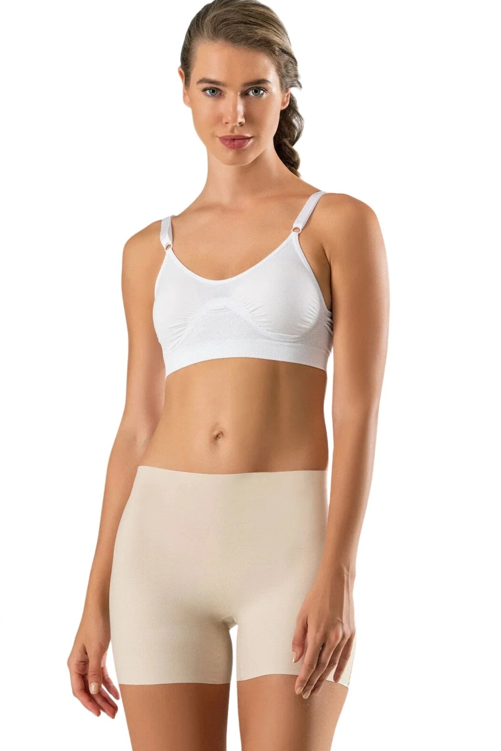 Lazer Kesim Boxer Şort Form Angel 6005 - Ten