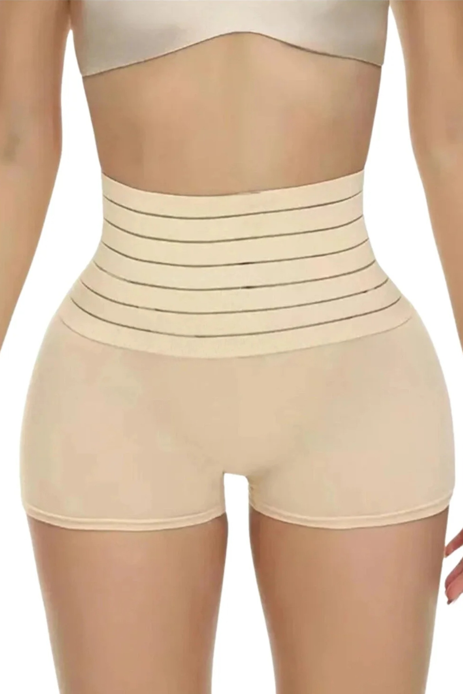 Lazer Kesim Yüksek Bel Boxer Korse Form Angel 3207 - Ten