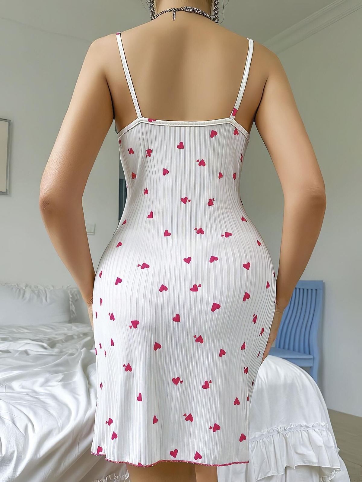 Askılı Penye Gecelik Nightlight 3772 - Görsel