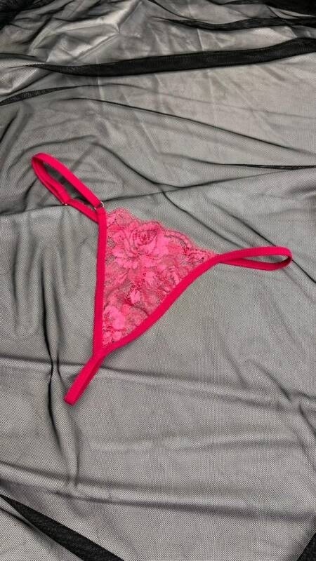 Transparan Dantel Tanga Külot Venlisa V6500 - Pembe