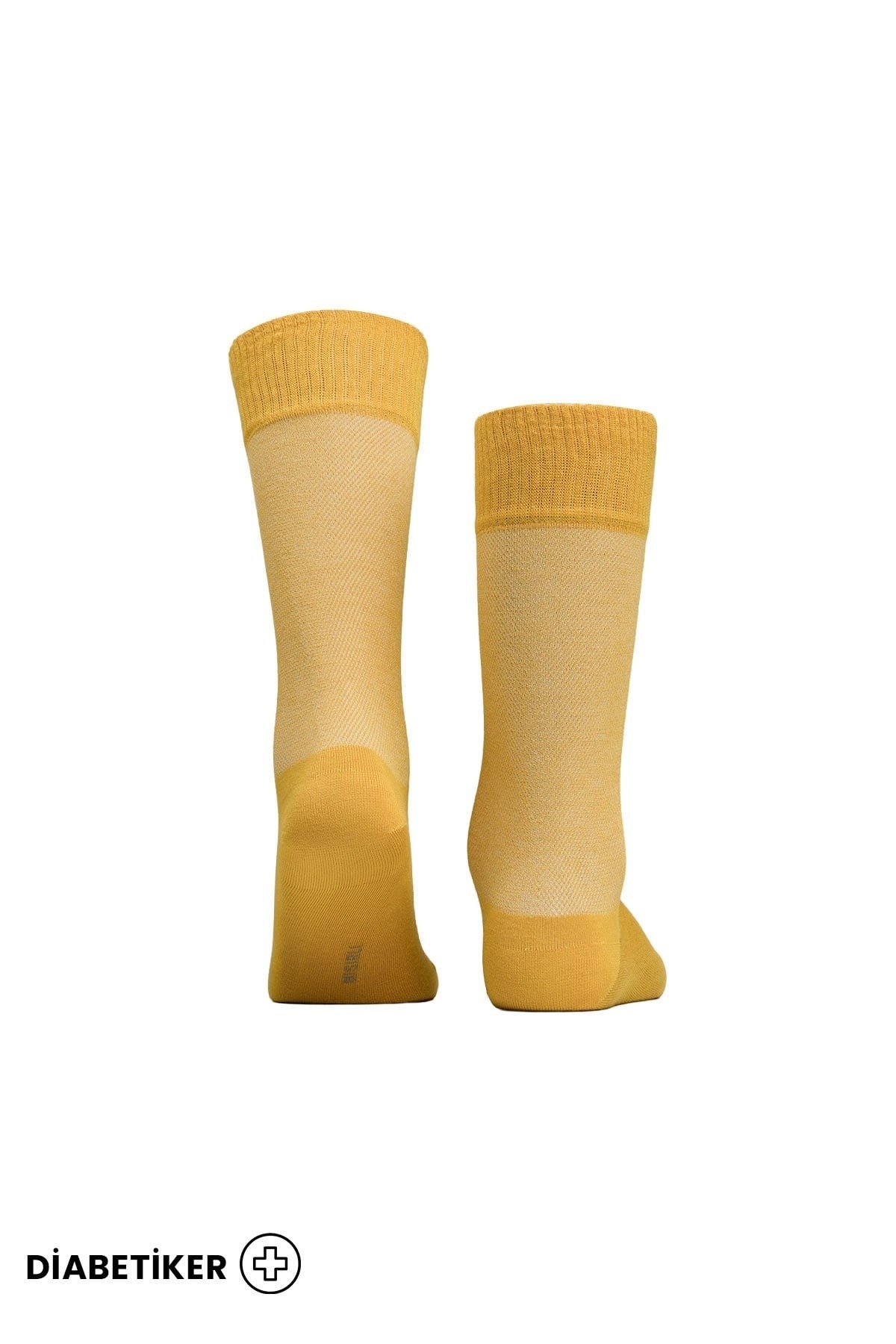 Unisex Diyabetik Bambu Soket Çorap Mısırlı UMDK000021 - Siyah