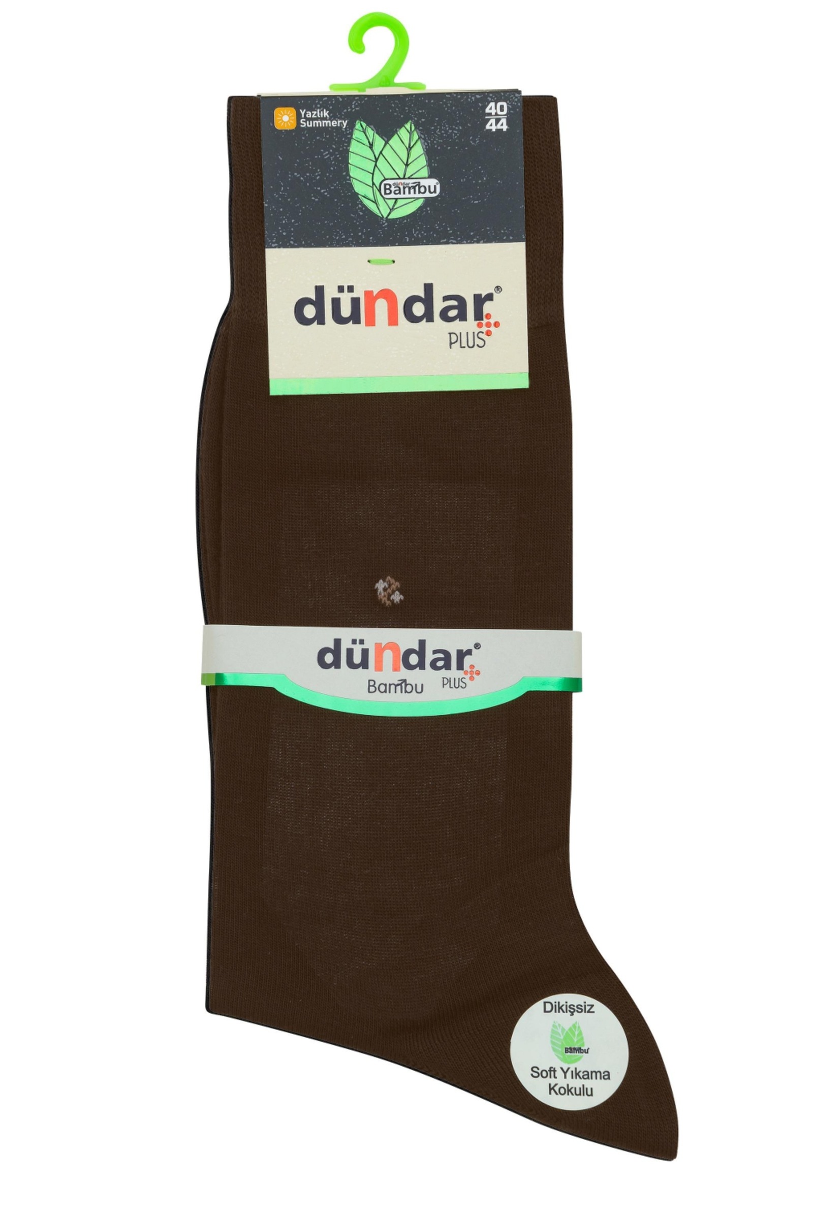 Yazlık İnce 12'li Bambu Erkek Çorap 40-44 Dündar 5534-1 - Siyah