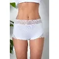 Dantel Detayli Boxer Beyaz Gallipoli 21783