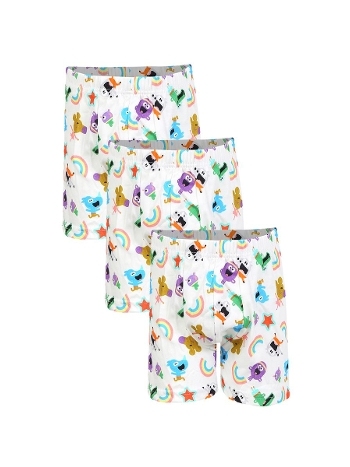 Erkek Çocuk 3lü Beyaz Boxer Akbeniz C003