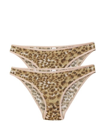 Akbeniz Kadın Leopar Desenli 2'li Slip S0021