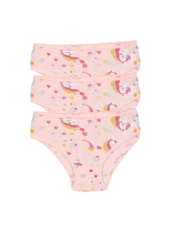 Kız Çocuk 3lü Pembe Külot Akbeniz C001