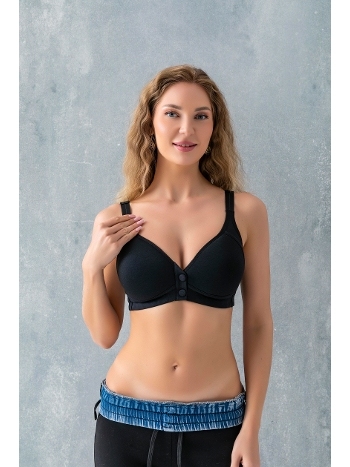 Çitçitli Toparlayici Minimizer Sütyen Siyah Gallipoli 11991