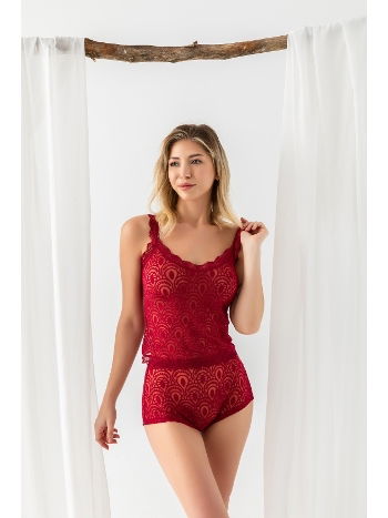 Devore Transparan Atlet, Boxer Takim Bordo Gallipoli 31833