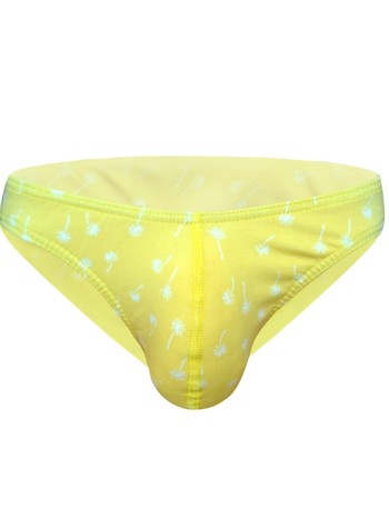 Erkek Papatya Desenli Sarı Pamuklu Klasik Slip Külot Darkzone DZ-1104-110-S