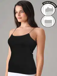 İnce Askılı Çift Katlı Modal Pamuk Kadın Atlet Doreanse 9210