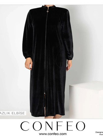 Kadın Kadife Namaz Elbisesi Confeo C840-609