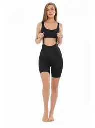 Dikişsiz Yüksek Bel Korse Siyah Anı 4204