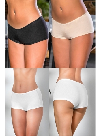 Pamuklu Boxer Külot (karişik) Siyah-beyaz-ten Gallipoli 2963