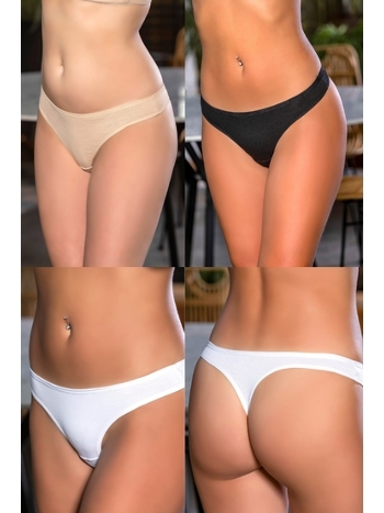 Pamuklu String (karişik) Siyah-beyaz-ten Gallipoli 2962