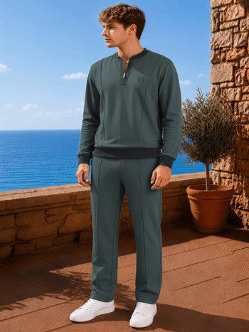Yeşil Erkek T-Shirt Pantolon Takımı Doreanse 4642