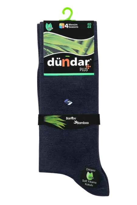 4 Mevsim 12'li Erkek Bambu Çorap 40-44 Dündar 5602_1 - Asorti