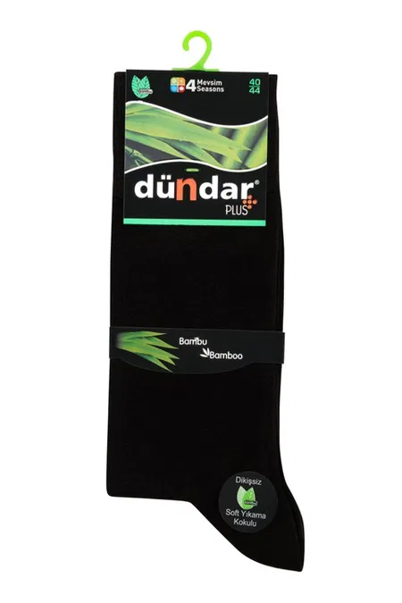 4 Mevsim 12'li Erkek Bambu Çorap 40-44 Dündar 5602_1 - Siyah