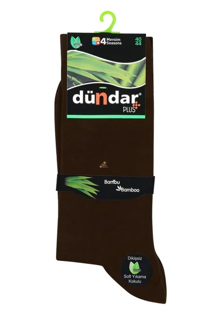 4 Mevsim 12'li Erkek Bambu Çorap 40-44 Dündar 5602 - Siyah