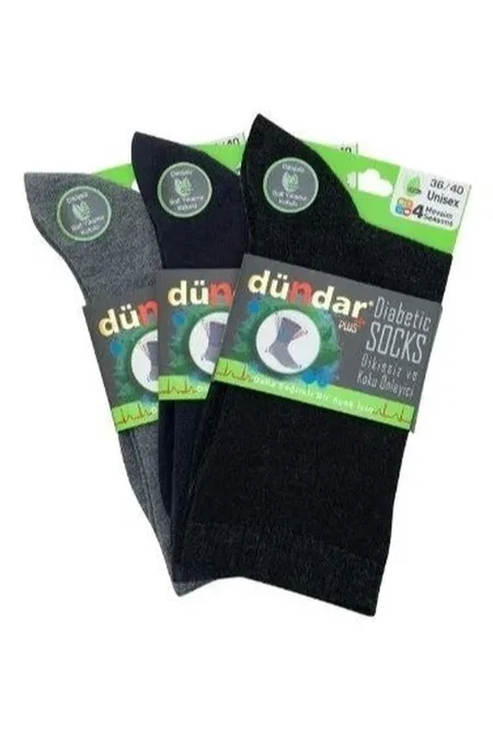 4 Mevsim 12'li Kadın Bambu Diyabetik Çorap 36-40 Dündar 6999_2 - Asorti