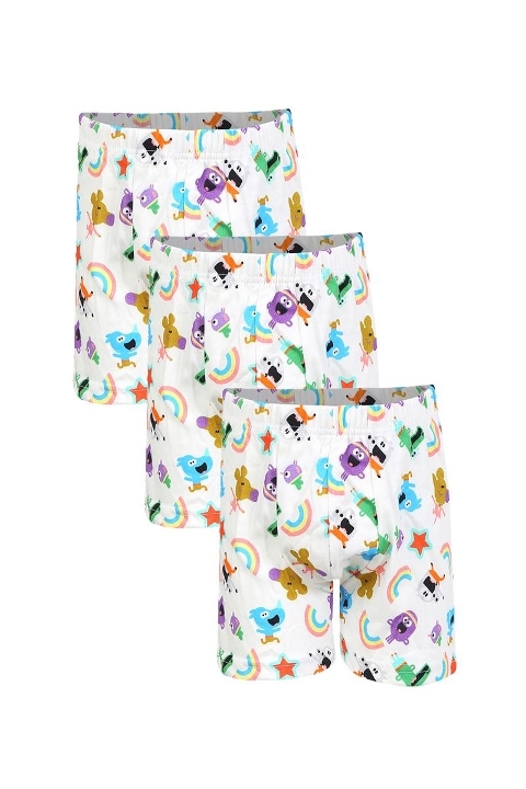 Erkek Çocuk 3lü Beyaz Boxer Akbeniz C003