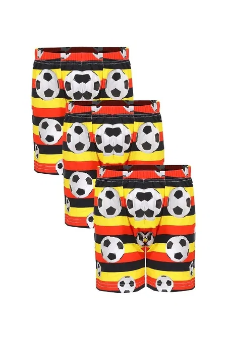 Akbeniz Akbeniz C003 Erkek Çocuk 3'lü Sarı Boxer