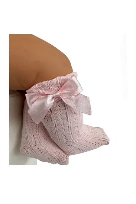 Aylin Aksesuarlı Bebek Dizaltı Çorap Daymod D2241001 - Pembe
