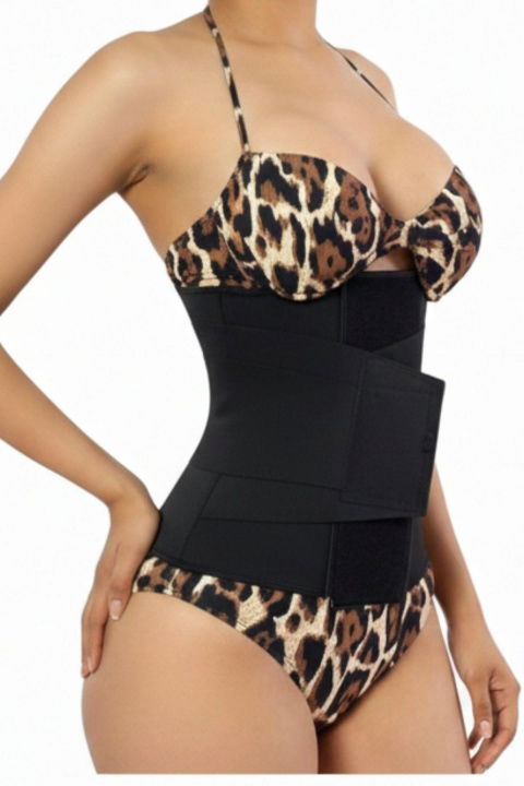 Yüksek Bel Dikişsiz Korse Siyah Anı 4222 - 2