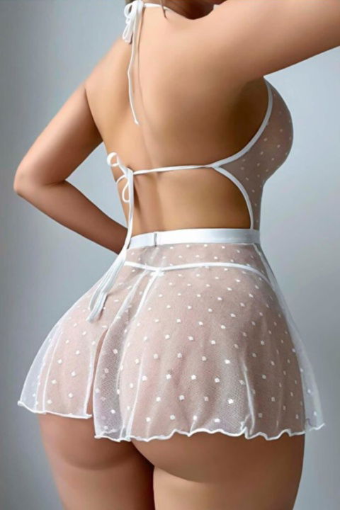 Dantelli Şeffaf Tasarım Fantezi Body Ruselin 2207 - 2