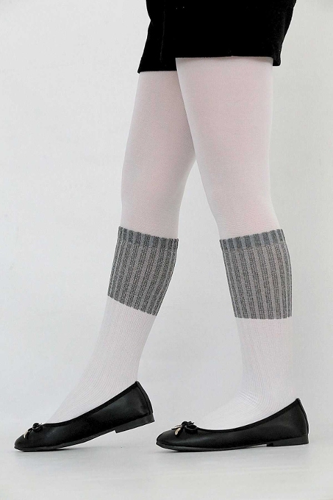 Kaydırmaz Tabanlı Pamuklu Çocuk Külotlu Çorap Daymod 2121031 - 2