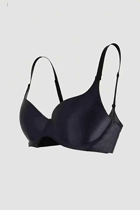 Dikişsiz Balensiz Lazer Kesim İz Bırakmaz Görünmez Push Up Sütyen Siyah Merry See ZK1000-Siyah - Siyah