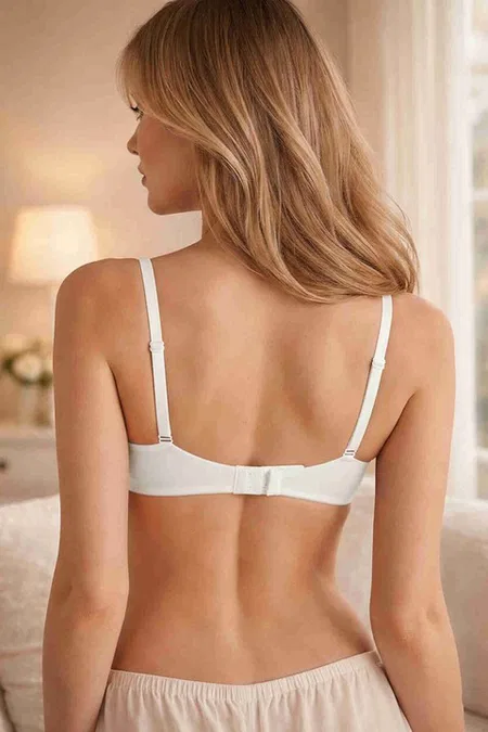 Dikişsiz Balensiz Lazer Kesim izbırakmaz Görünmez Push Up Sütyen Beyaz Merry See ZK1000-Beyaz - Beyaz