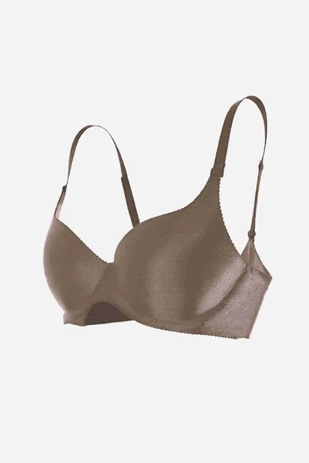 Dikişsiz Balensiz Lazer Kesim izbırakmaz Görünmez Push Up Sütyen Kahverengi Merry See ZK1000-Kahverengi - Kahverengi