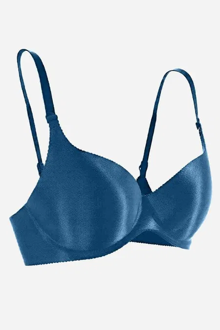 Dikişsiz Balensiz Lazer Kesim izbırakmaz Görünmez Push Up Sütyen Mavi Merry See ZK1000-Mavi - Mavi