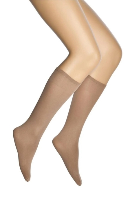 70 Denye Takviyeli Burun Kadın Dizaltı Çorap Dore 905887 - Bronz