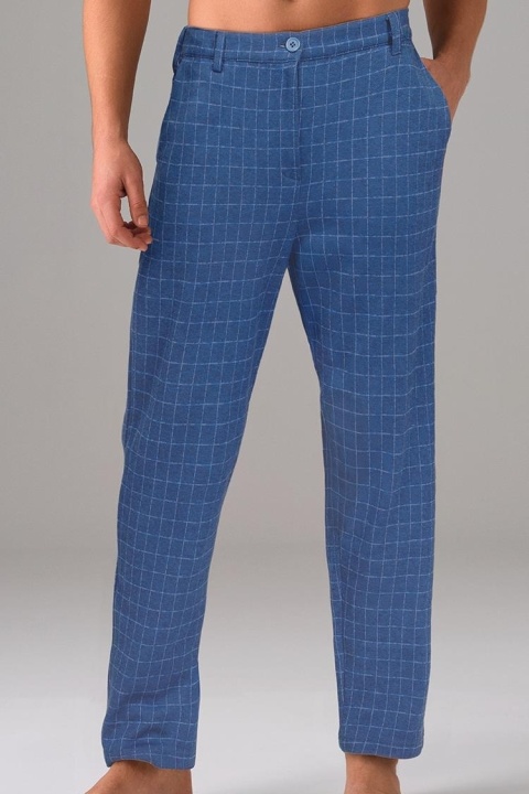 Ekose Dokulu Cepli Erkek Ev Pantolonu Doreanse 4625