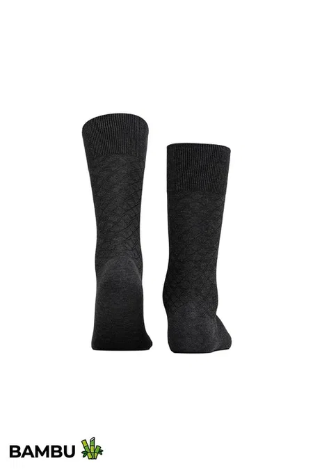 Mısırlı Erkek Bambu 6 Çift Baklava Desenli Süper İnce Soket Çorap Çok Renkli Mısırlı ESKT000211 - Görsel 7