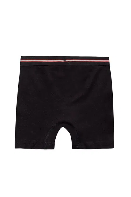 Erkek Çocuk %100 Pamuklu Esnek Yumuşak Boxer Şort 10'lu Paket Özkan 0711 - Siyah