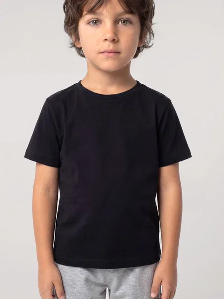 Erkek Çocuk Siyah Kısa Kollu Şortlu Pijama Takımı Akbeniz 20759 - Siyah