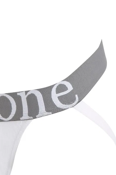 Erkek Fantezi Arkası Açık Beyaz Pamuklu Jockstrap Darkzone DZ-1402-02-S - Görsel