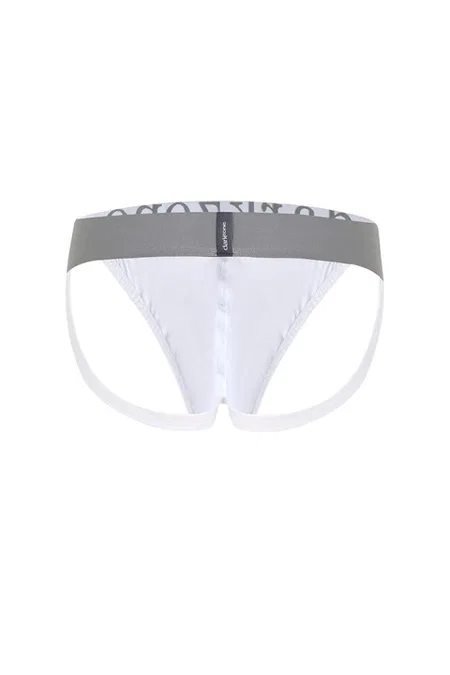 Erkek Fantezi Arkası Açık Beyaz Pamuklu Jockstrap Darkzone DZ-1402-02-S - Görsel