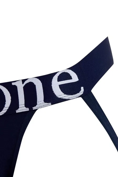 Erkek Fantezi Arkası Açık Lacivert Pamuklu Jockstrap Darkzone - Görsel