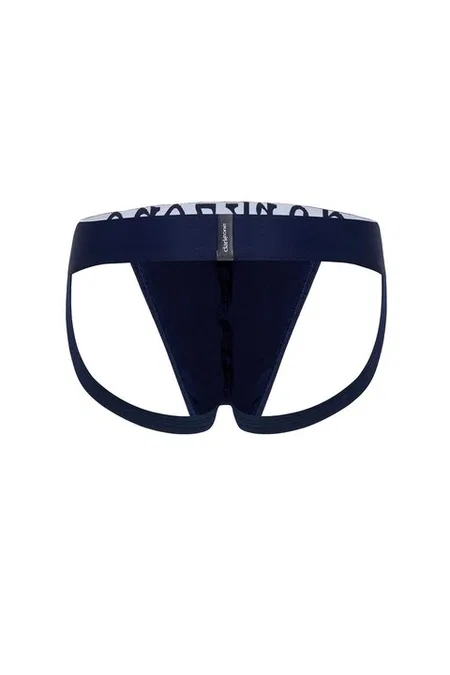 Erkek Fantezi Arkası Açık Lacivert Pamuklu Jockstrap Darkzone - Görsel
