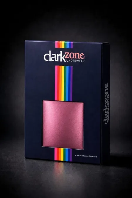 Erkek Fantezi Arkası Açık Pembe Deri Jockstrap Darkzone DZ-1401-11-S - Görsel