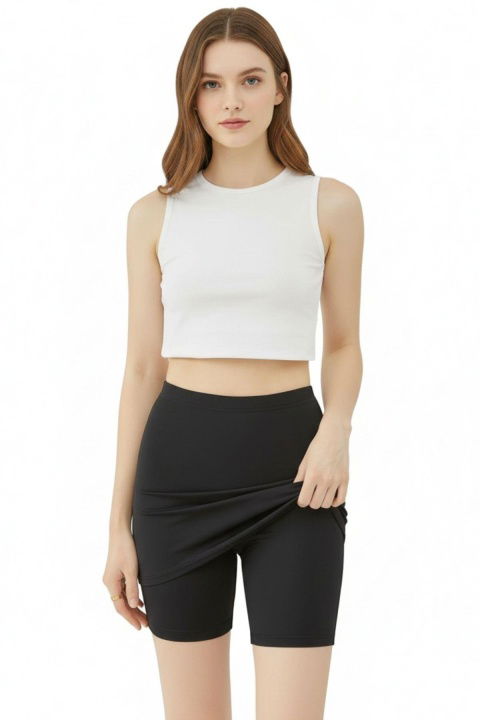 Yüksek Bel Esnek Dikişli Tayt Kadın Anı 4232