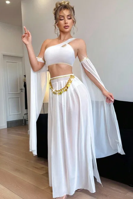 Ruselin Beyaz Özel Tasarım Harem Kostüm Ruselin 2274 - Görsel 4