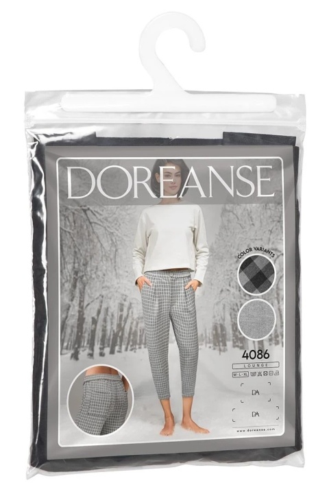 Doreanse Ekose Desenli Düğmeli Kısa Paça Kadın Pijama Altı Doreanse 4086 - Görsel 3