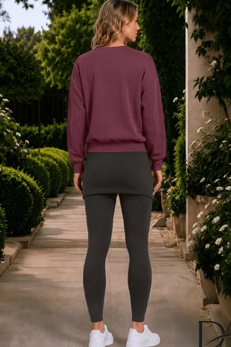 Kadın Modal T-Shirt Pantolon Takımı Doreanse 4490 - Görsel