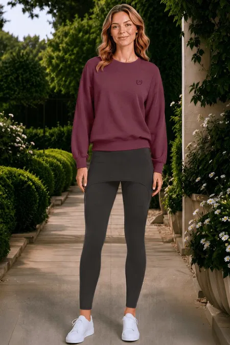 Kadın Modal T-Shirt Pantolon Takımı Doreanse 4490 - Görsel